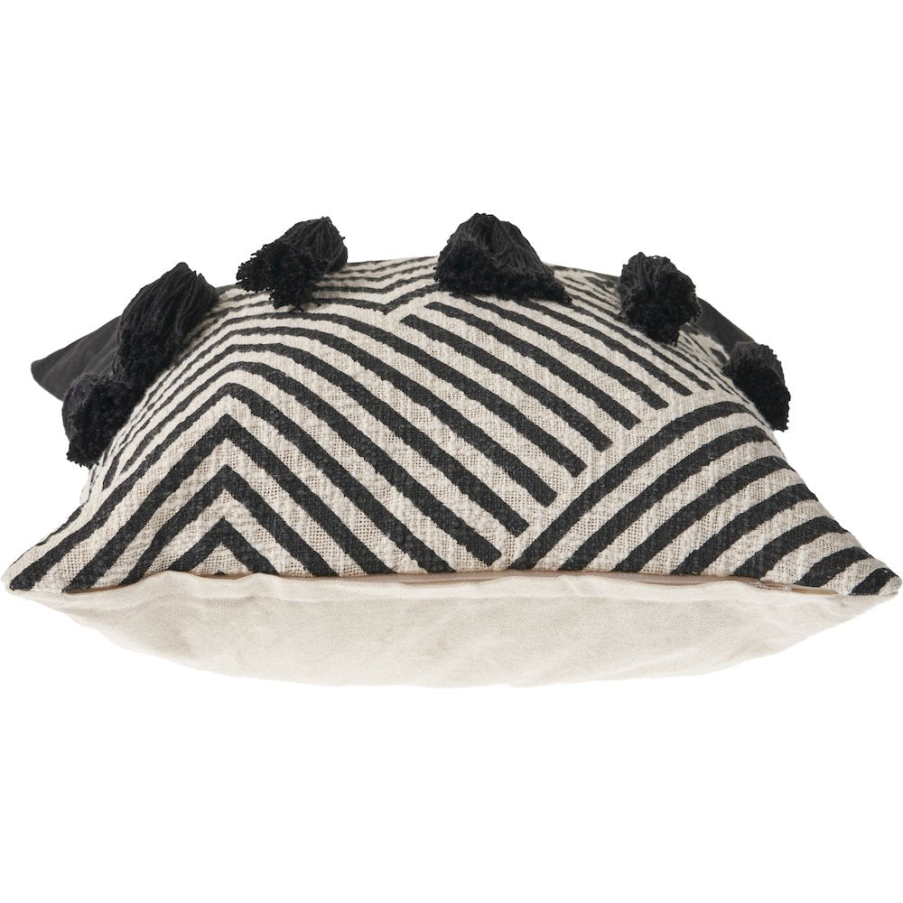 Black and White Chevron Throw Pillow