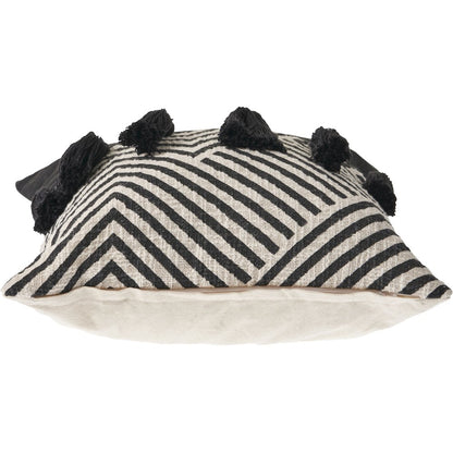 Black and White Chevron Throw Pillow
