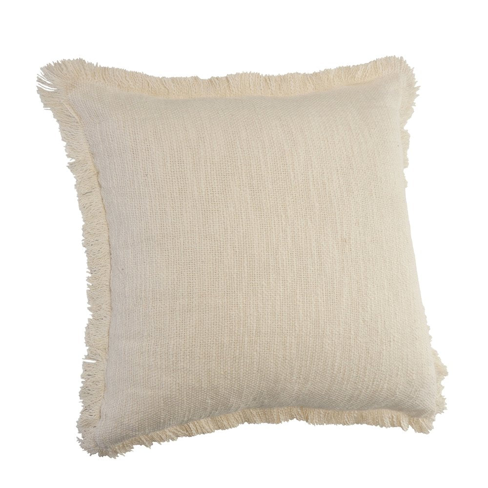 Aspen Cotton Pillow Set of 2 in Cream, 20" x 20"