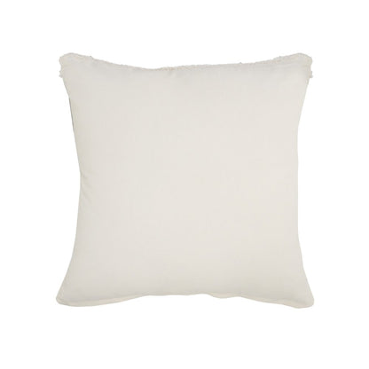 Casual Floral Diamond Medallion Throw Pillow with Tufted Border