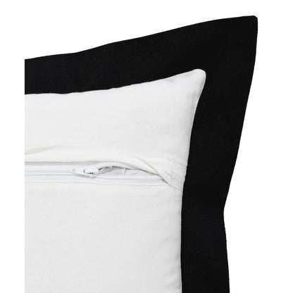 Bordered Flange Frame Throw Pillow