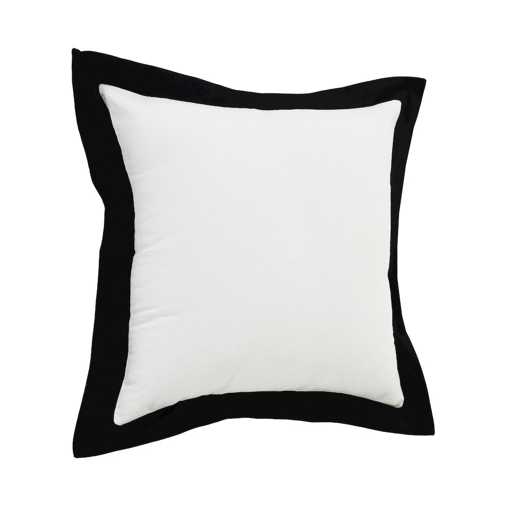 Bordered Flange Frame Throw Pillow