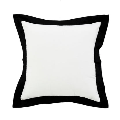 Bordered Flange Frame Throw Pillow