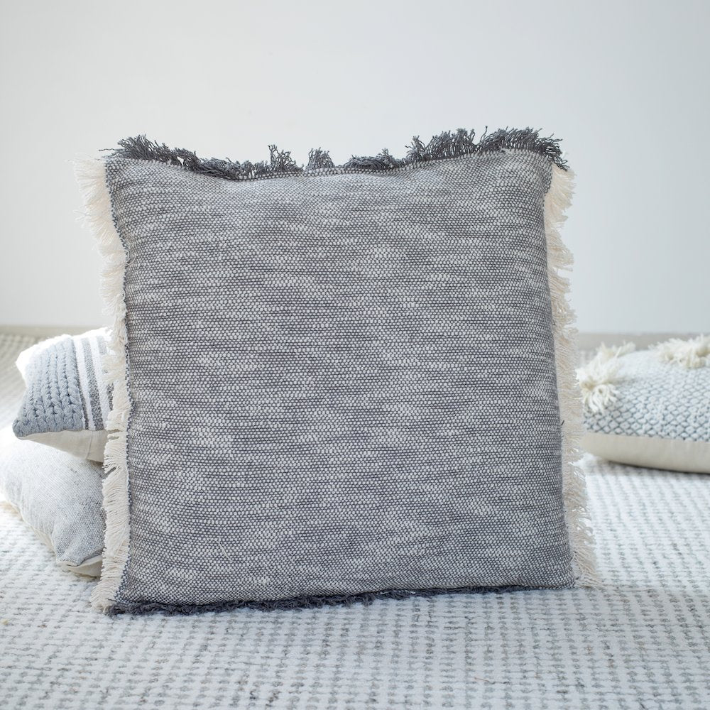 Aspen Cotton Pillow Set of 2 in Blue, 20" x 20"
