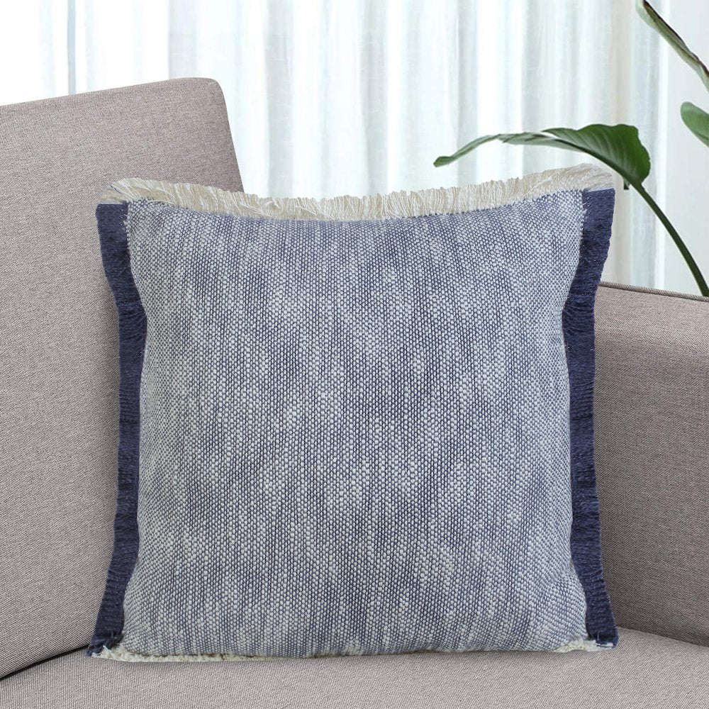 Aspen Cotton Pillow Set of 2 in Blue, 20" x 20"