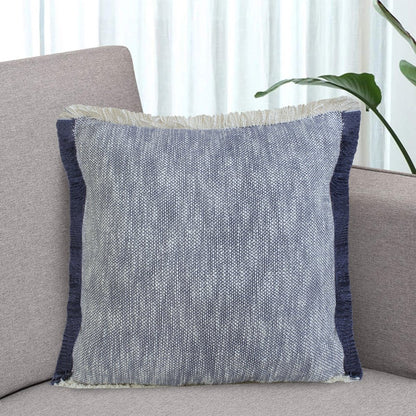 Aspen Cotton Pillow Set of 2 in Blue, 20" x 20"