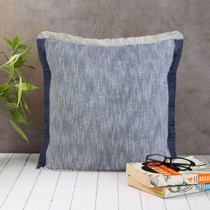 Aspen Cotton Pillow Set of 2 in Blue, 20" x 20"