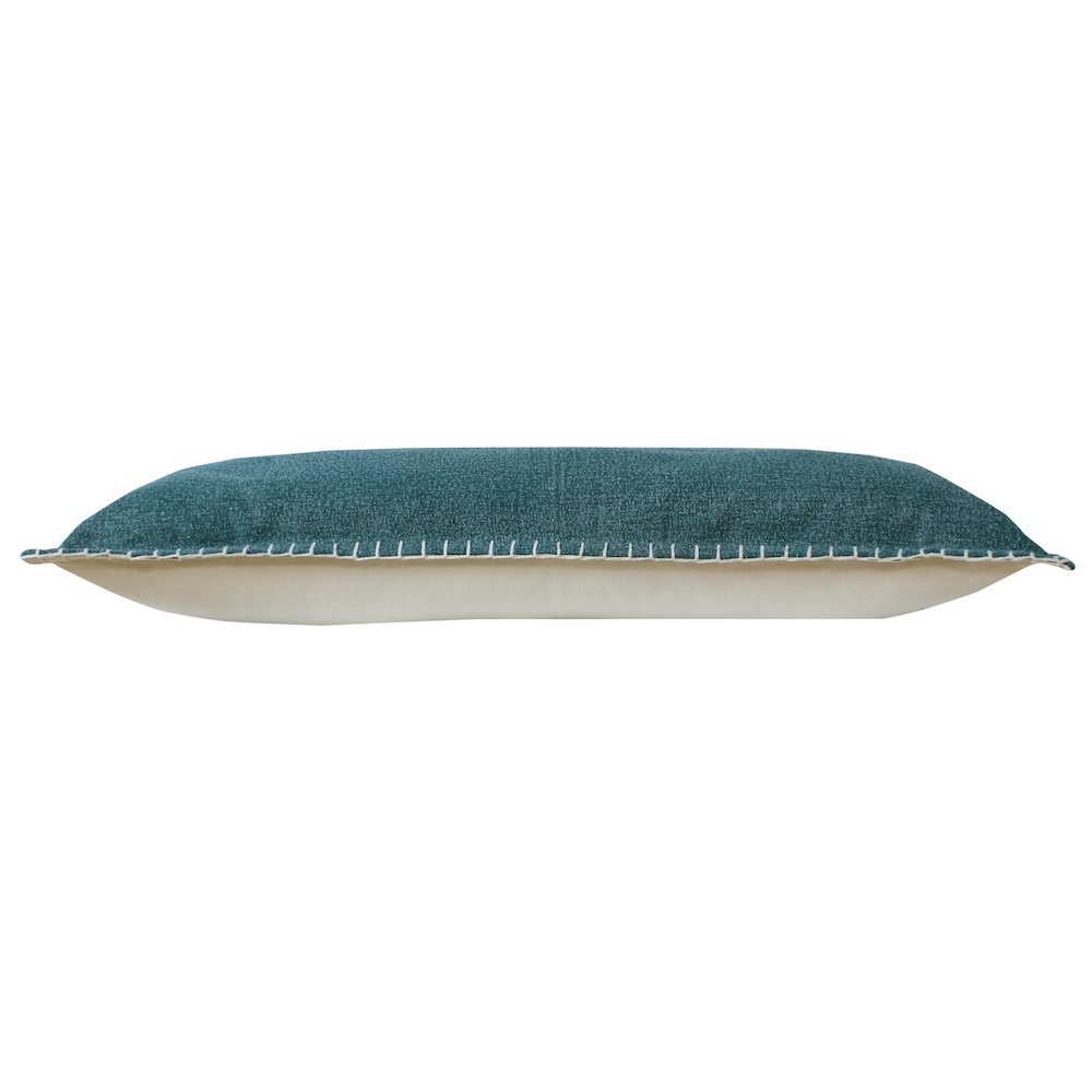 Vital Cotton Poly Filled Pillow in Green, 14" x 36"