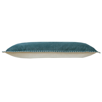 Vital Cotton Poly Filled Pillow in Green, 14" x 36"