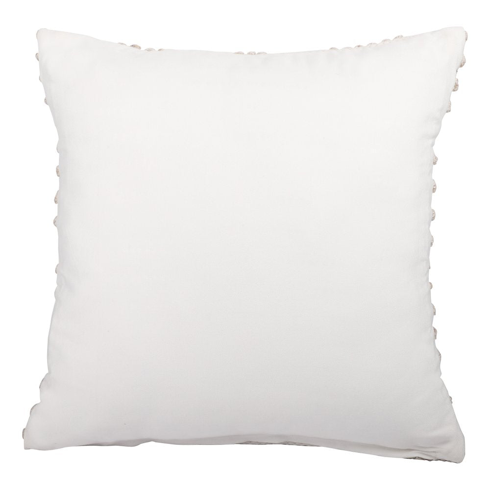Opee Recycled PET Poly Filled Pillow in Beige/White, 20" x 20"