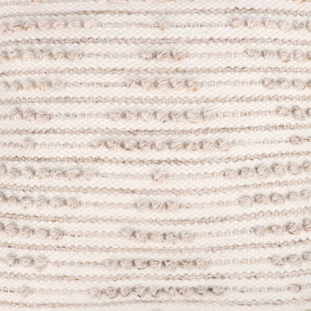 Opee Recycled PET Poly Filled Pillow in Beige/White, 20" x 20"