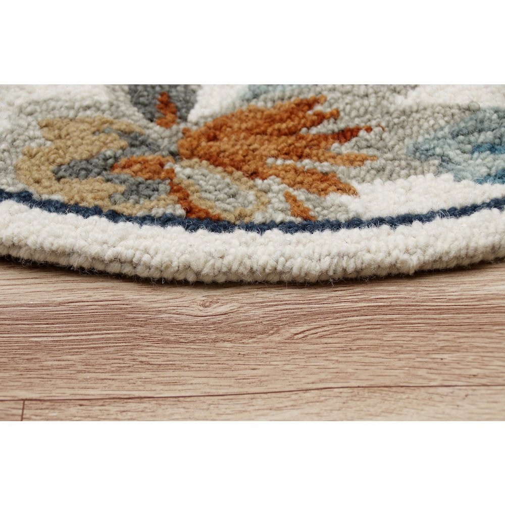 Tropical Paradise Floral Round Rug