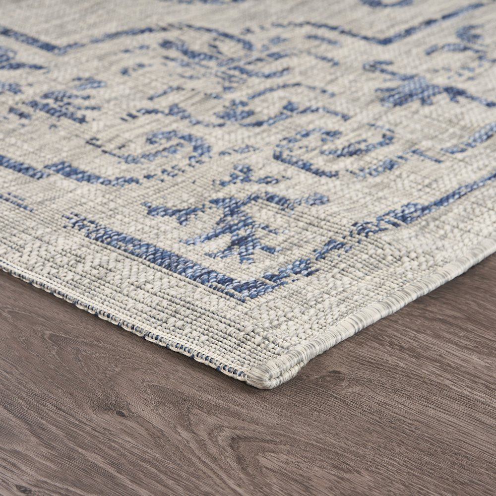 Medallion Blues Indoor/Outdoor Area Rug
