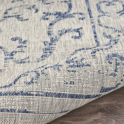 Medallion Blues Indoor/Outdoor Area Rug
