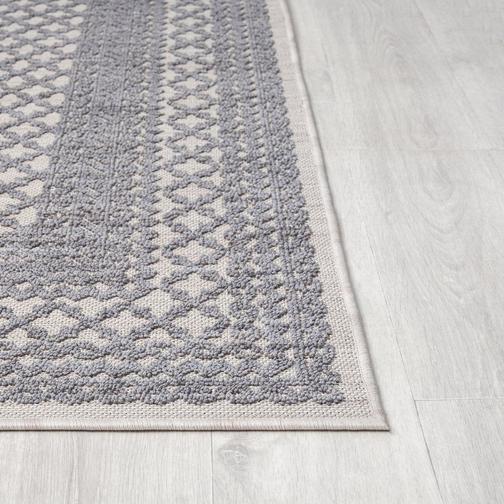 Westport Bordered PET Yarn Indoor/Outdoor Area Rug