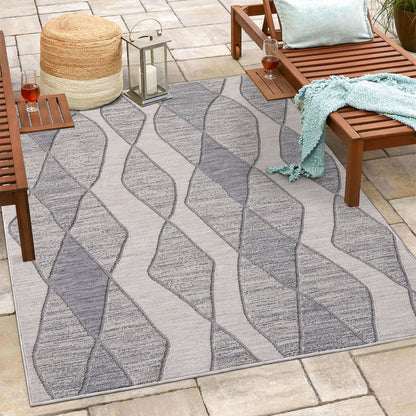 Westport Geometric PET Yarn Indoor/Outdoor Area Rug