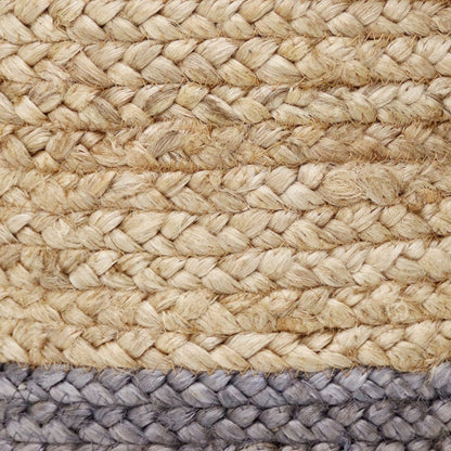 Baskets Jute Indoor Basket in Tan/Gray, 19" x 19" x 19"