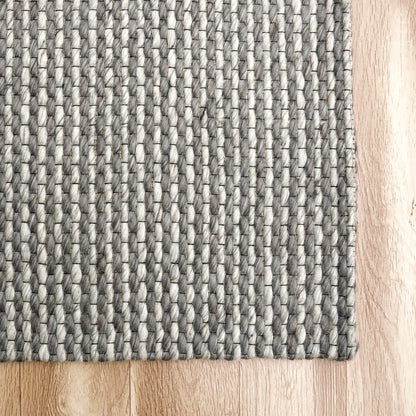 Bergen Wool Blend Area Rug Indoor in Gray/Silver, 7'9" x 9'9"
