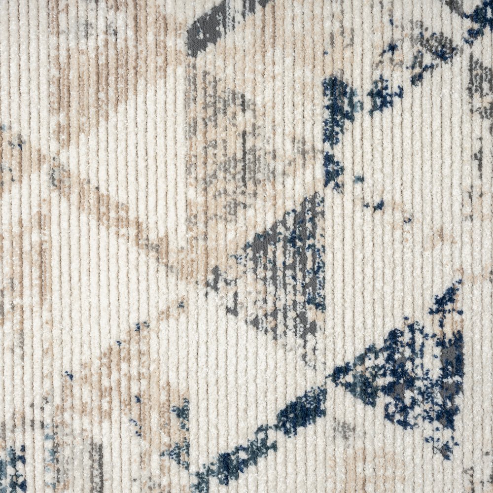 Bristol Performance Blend Area Rug Indoor in Ivory/Blue, 7'9" X 9'9"