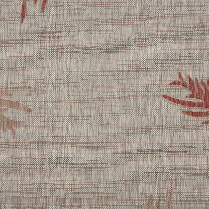 Captiva Durable Performance Area Rug Outdoor in Red/Beige, 7'9" x 9'5"