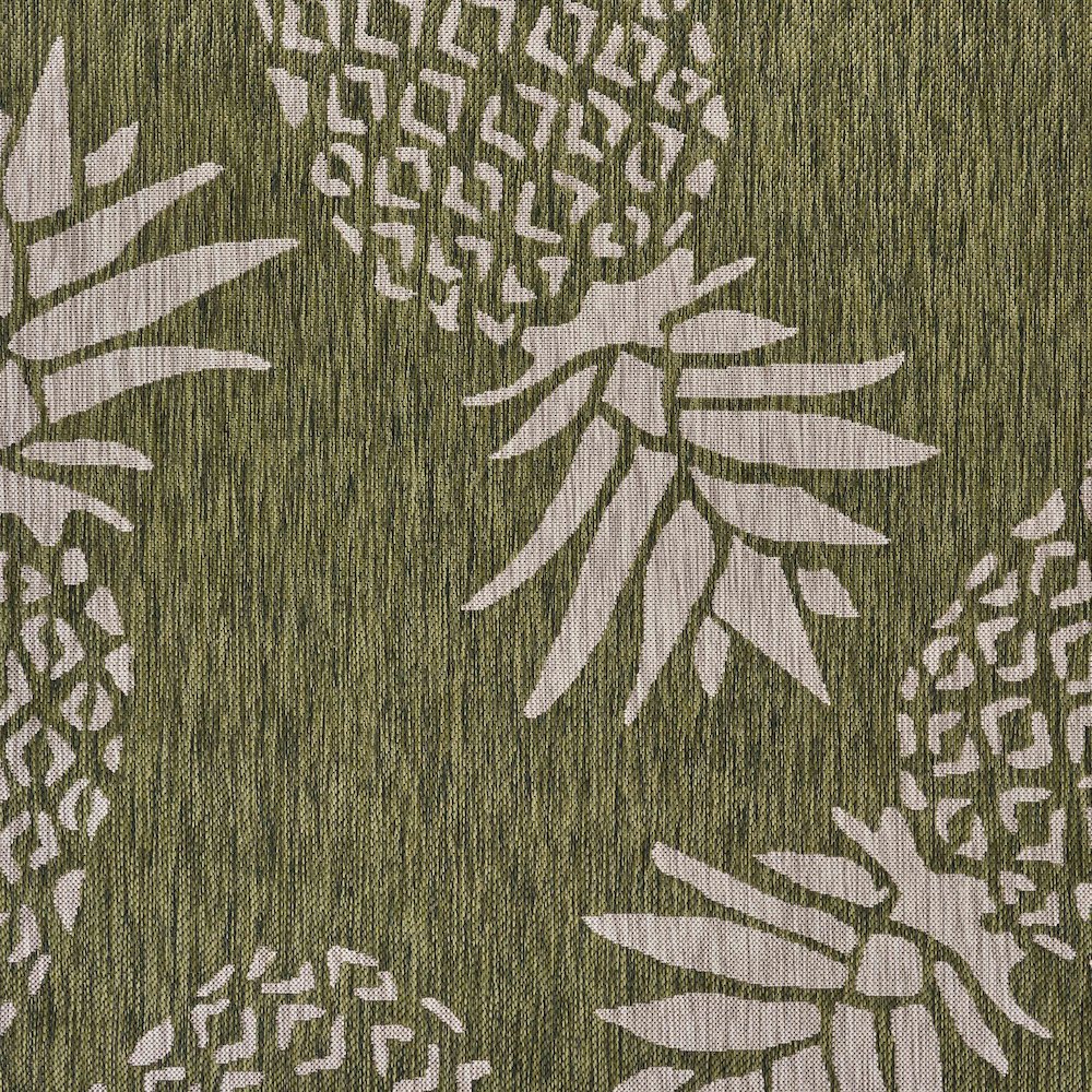 Catalina Durable Performance Area Rug Outdoor in Green/Gray, 7'9" x 9'9"