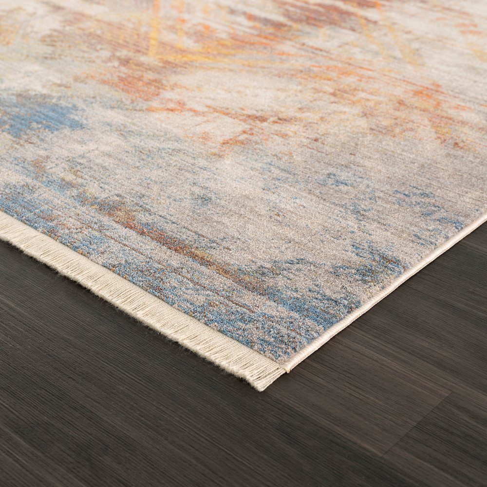 Holi Durable Performance Area Rug Indoor in Gray/Blue, 4' x 6'