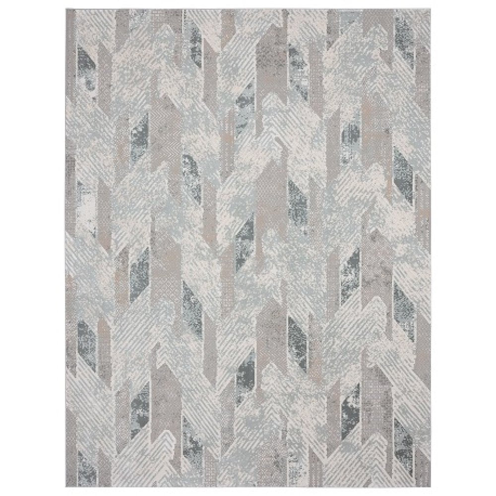 Michelle Durable Performance Area Rug Indoor in Blue/Cream, 9' x 12'