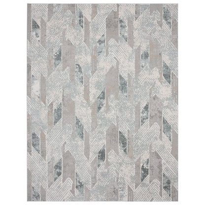 Michelle Durable Performance Area Rug Indoor in Blue/Cream, 9' x 12'