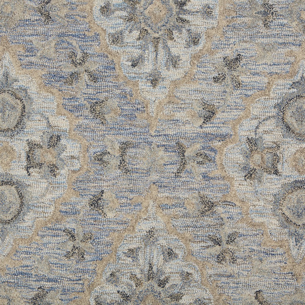 Modern Traditions Wool Area Rug Indoor in Blue, 7'9" x 9'9"