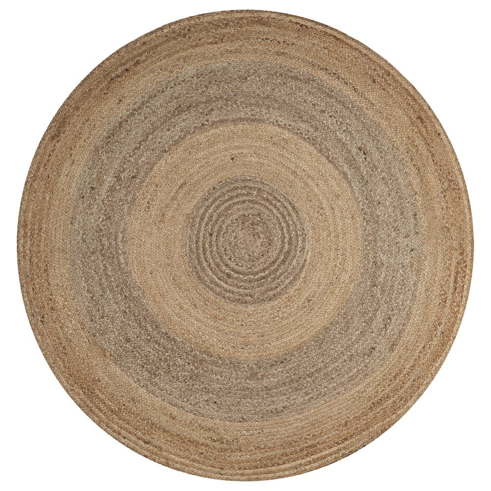 Boutique Jute Jute Area Rug Indoor in Tan/Brown, 7'6" Round