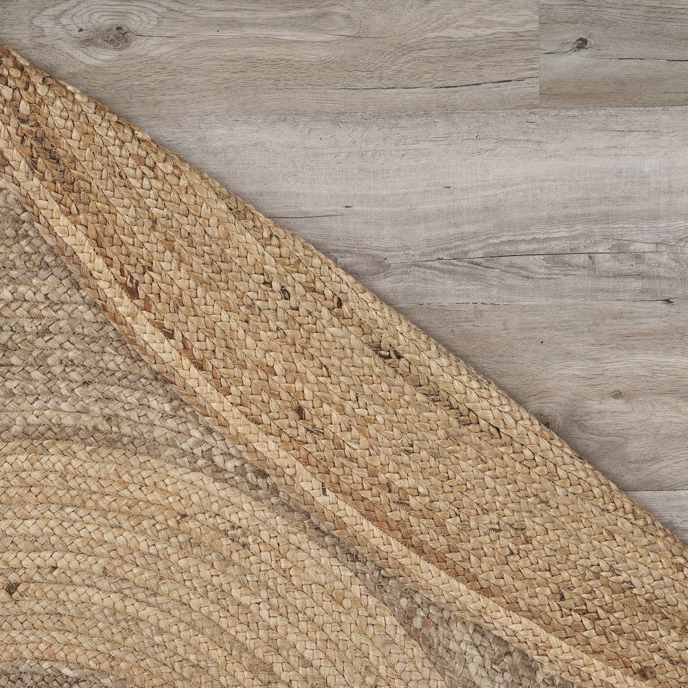 Boutique Jute Jute Area Rug Indoor in Tan/Brown, 7'6" Round
