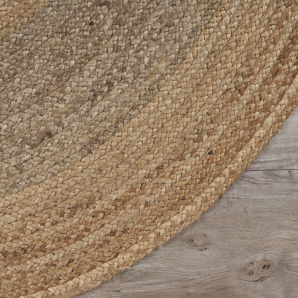 Boutique Jute Jute Area Rug Indoor in Tan/Brown, 7'6" Round