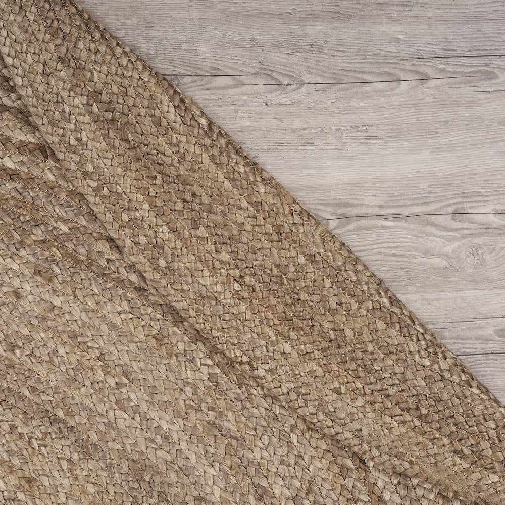 Boutique Jute Jute Area Rug Indoor in Tan/Gray, 7'6" Round