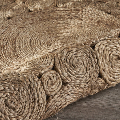 Boutique Jute Jute Area Rug Indoor in Brown/Tan, 7'6" Round