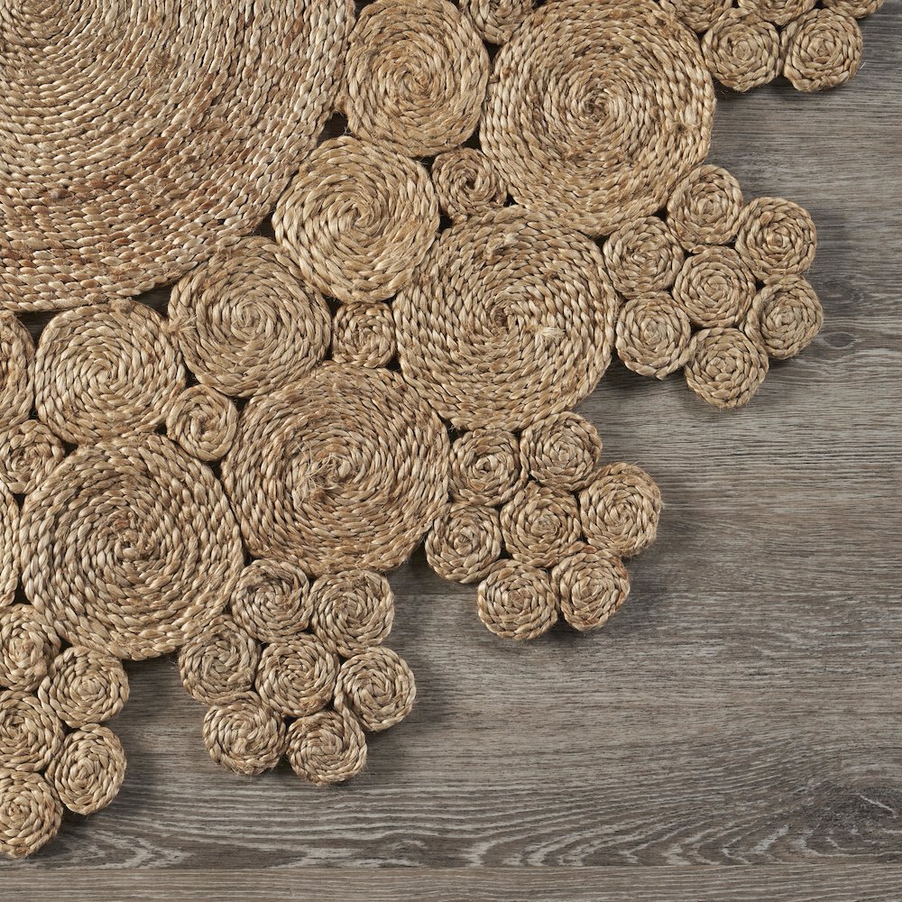 Boutique Jute Jute Area Rug Indoor in Brown/Tan, 7'6" Round