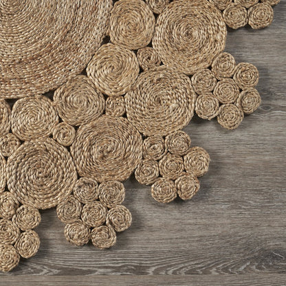 Boutique Jute Jute Area Rug Indoor in Brown/Tan, 7'6" Round