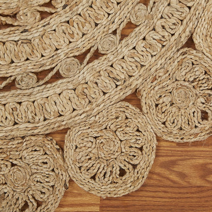 Ox Bay Natural Eclectic Circles All-Natural Jute Indoor Round Area Rug