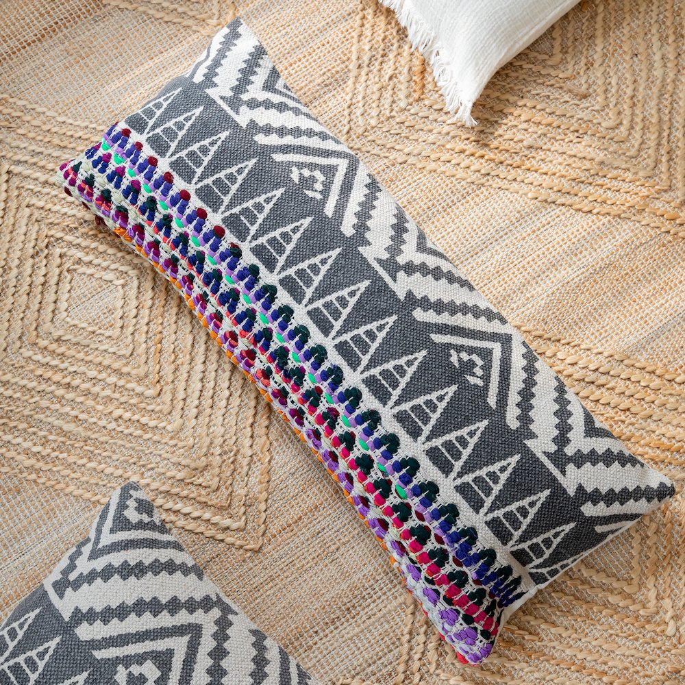 Boho Geometric Throw Pillow