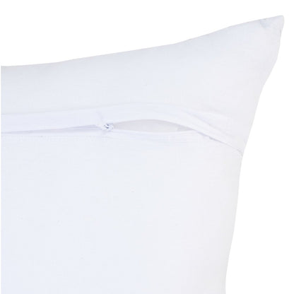 Ox Bay Blue Chevron All-Natural Cotton Square 4 Piece Pillow Cover Set