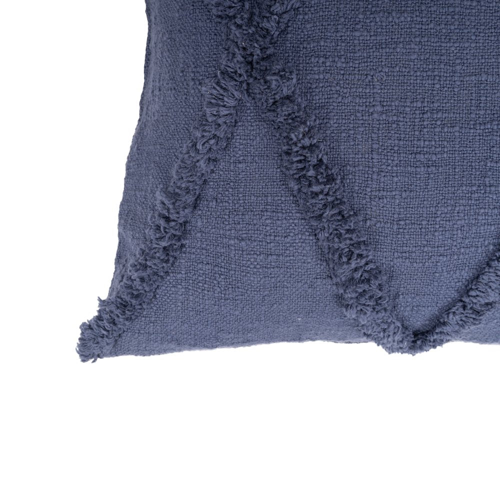 Reese Cotton Pillow Set of 2 in Blue, 18" x 18"