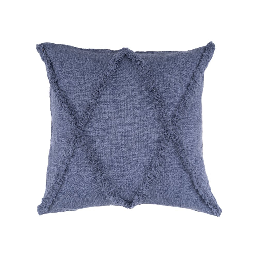 Reese Cotton Pillow Set of 2 in Blue, 18" x 18"
