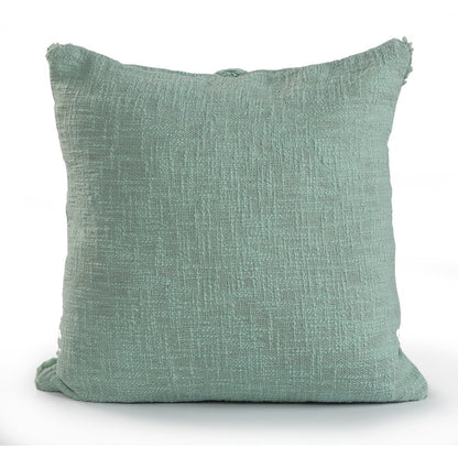 Reese Cotton Pillow Set of 2 in Green, 18" x 18"