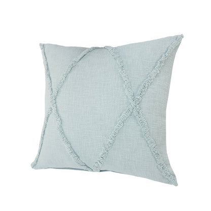 Reese Cotton Pillow Set of 2 in Blue, 18" x 18"