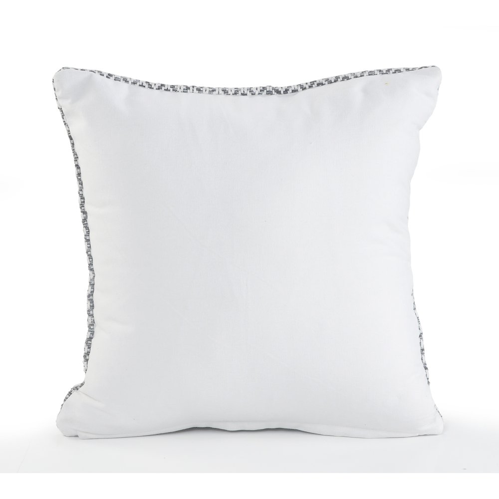 Ox Bay Gray Chevron All-Natural Cotton Square 4 Piece Pillow Cover Set
