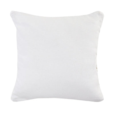 Reed Cotton and Jute Pillow Set of 2 in Tan/White, 20" x 20"