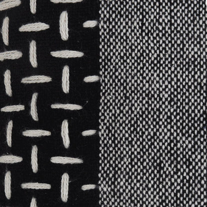 Elevate Cotton Pillow Set of 2 in Black/Gray, 20" x 20"