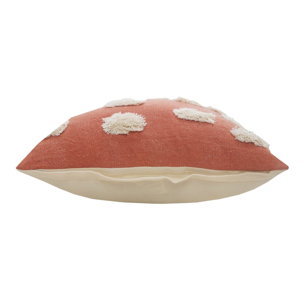 Zeal Cotton Pillow Set of 2 in Orange/White, 20" x 20"