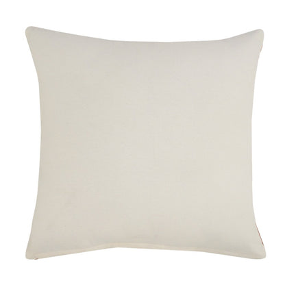 Zeal Cotton Pillow Set of 2 in Orange/White, 20" x 20"