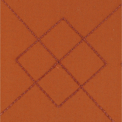 Sundaze Cotton Pillow Set of 2 in Orange, 20" x 20"