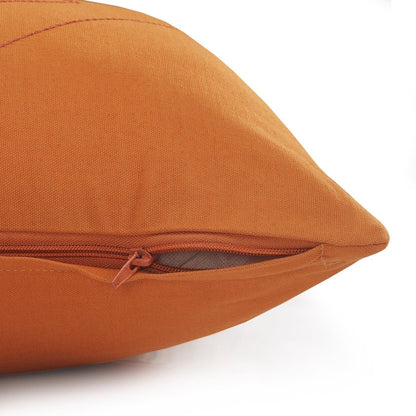Sundaze Cotton Pillow Set of 2 in Orange, 20" x 20"